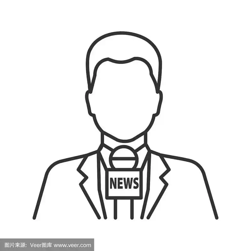 电视节目主持人的图标