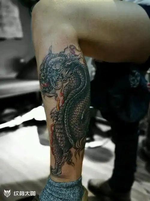 麒麟_纹身图案手稿图片_老赵的纹身作品集