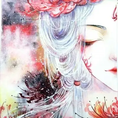 颜苏苏/彼岸花,花开彼岸,有花无叶,有_女生头像_我要个性网