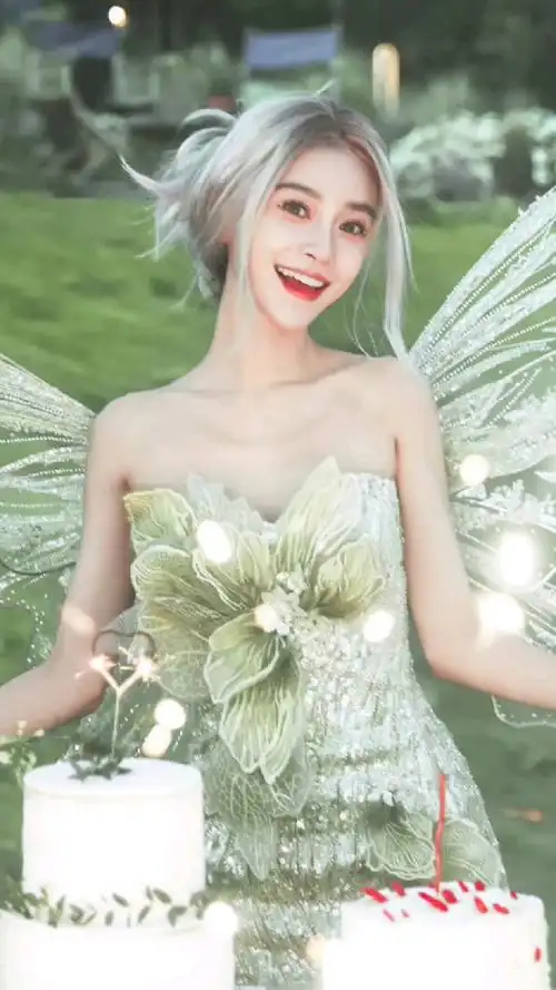 angelababy精灵造型真是仙气十足呀