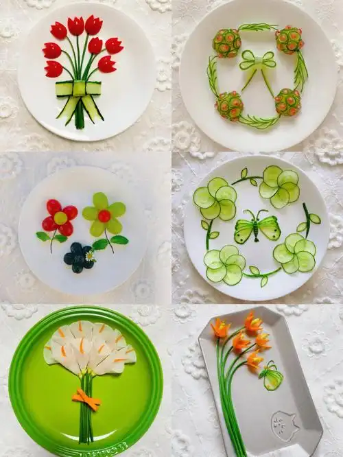 创意盘饰蔬果花合集