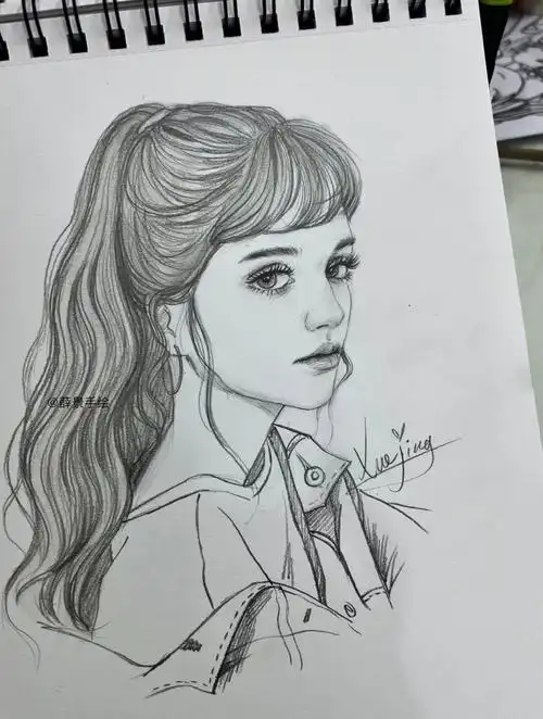 拖延症的人,更新太～慢～了～#我的绘画成长史  #手绘人物  #人物素描