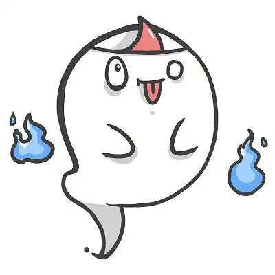 卡通幽灵飘飘鬼魂吐舌头卖萌素材幽灵中元节元素