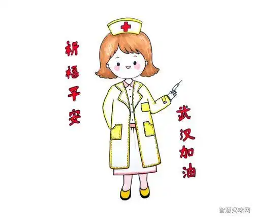 医生和护士简笔画颜色