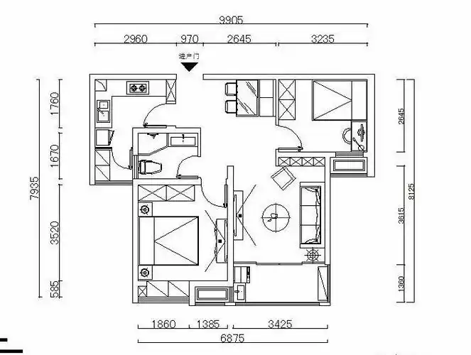80平米两室一厅装修预算脆少钱呢
