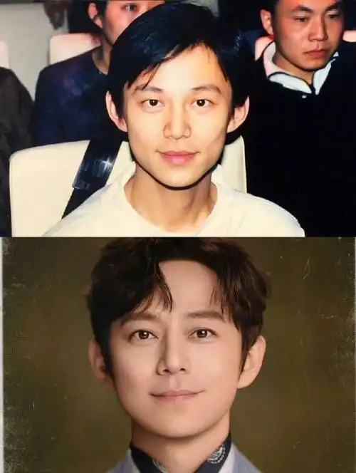 何炅在北外任教时的照片#怎么感觉何老师不老啊,年轻的何老师青傻的