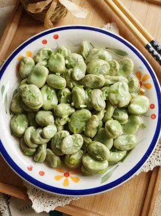 清炒蚕豆的做法-百度经验