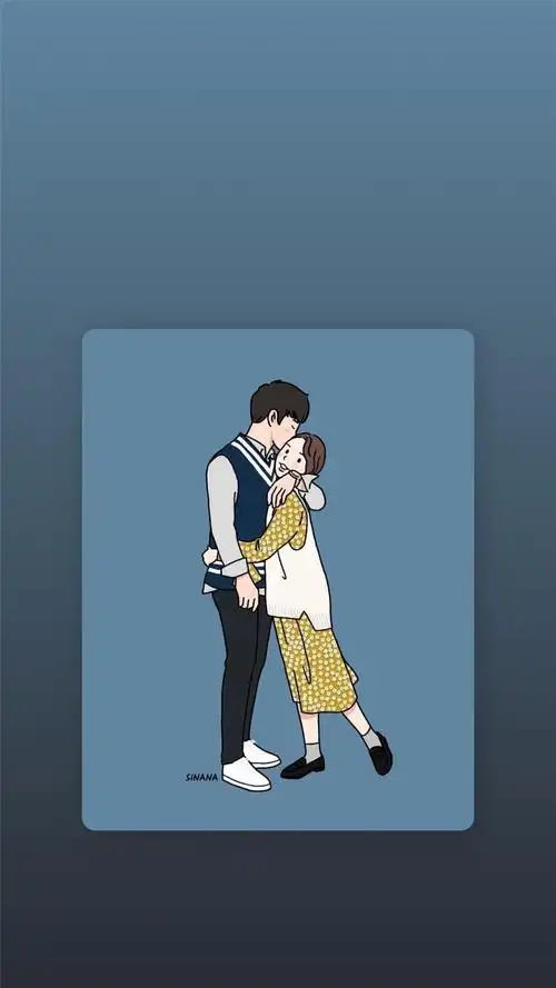 唯美卡通浪漫情侣高清手机壁纸