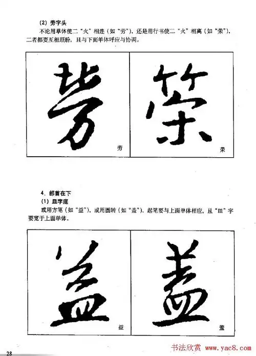 《王羲之行书入门》书法字帖结体篇(6)