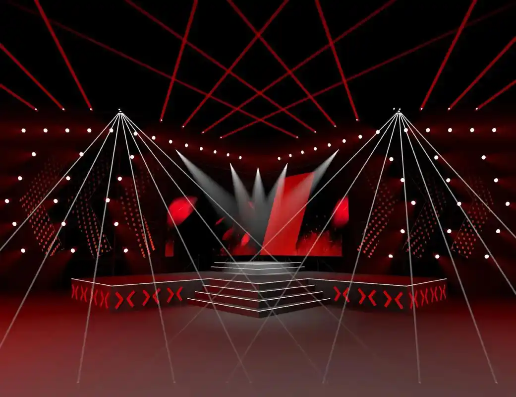 #舞台灯光音响 舞台效果图案例分享 - 抖音