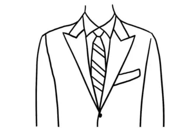 枪驳头西服领是什么样子的