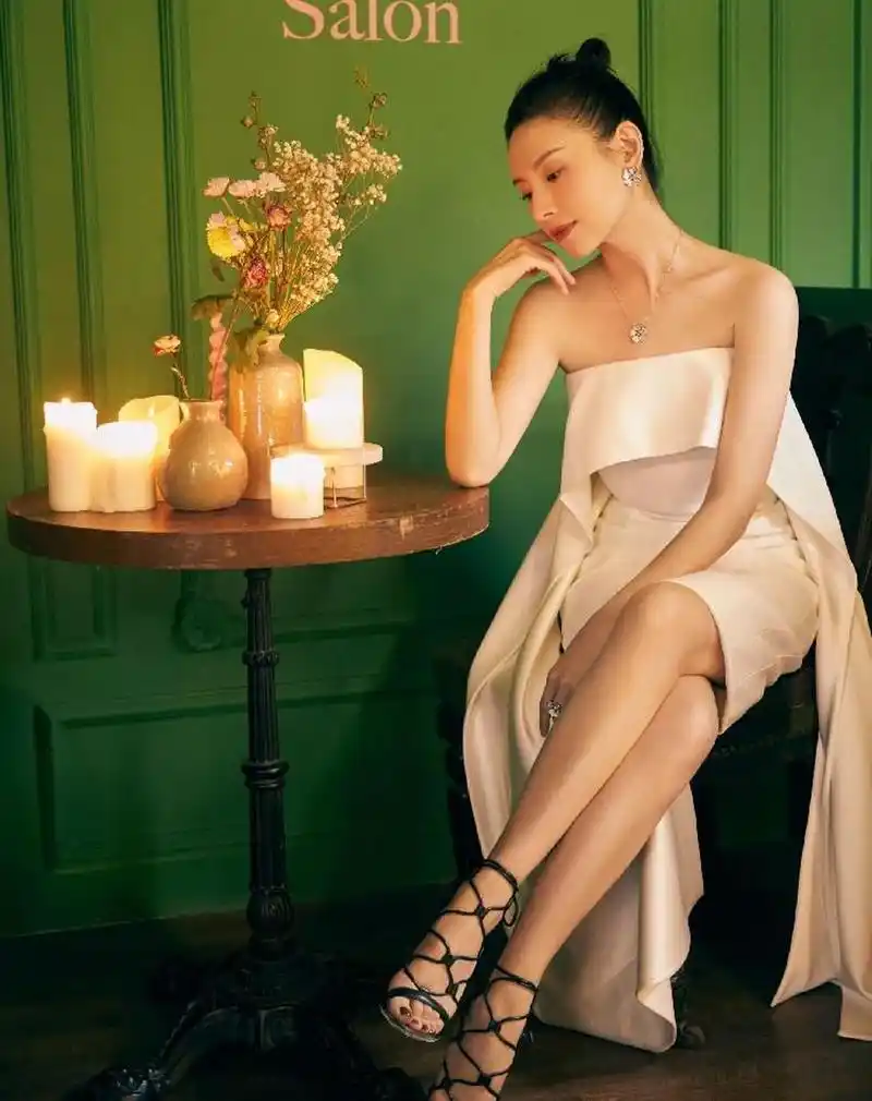 42岁董洁越来越丰腴,身穿低胸蕾丝裙太性感,不像孩子妈 董洁也算是