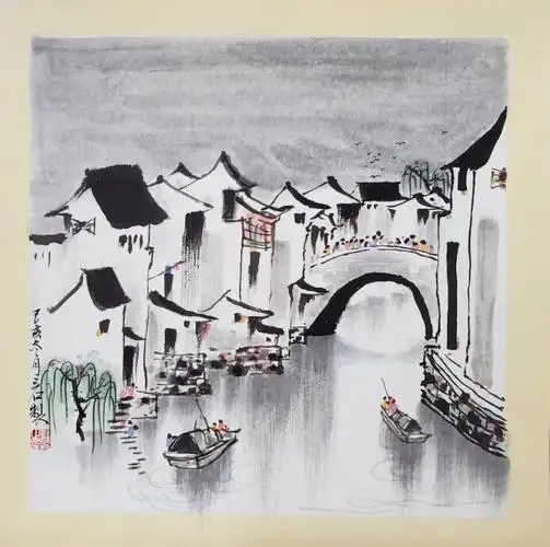 小桥流水人家教程步骤图笔记