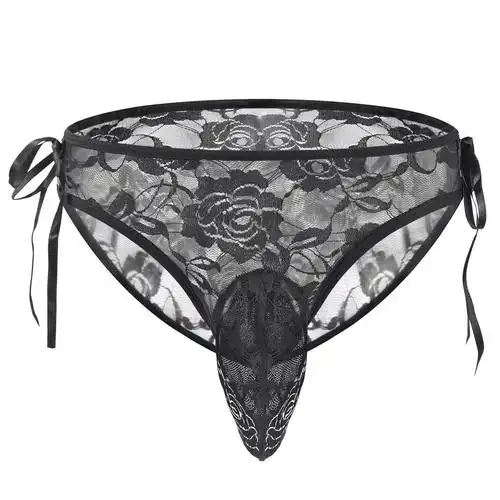 tzy1036s男士男式情趣内衣内裤批发蕾丝侧绑绳三角裤-阿里巴巴