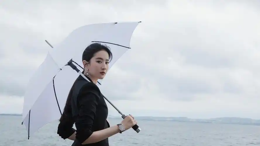 电脑壁纸 明星 大陆明星 气质女神刘亦菲酷美西装写真