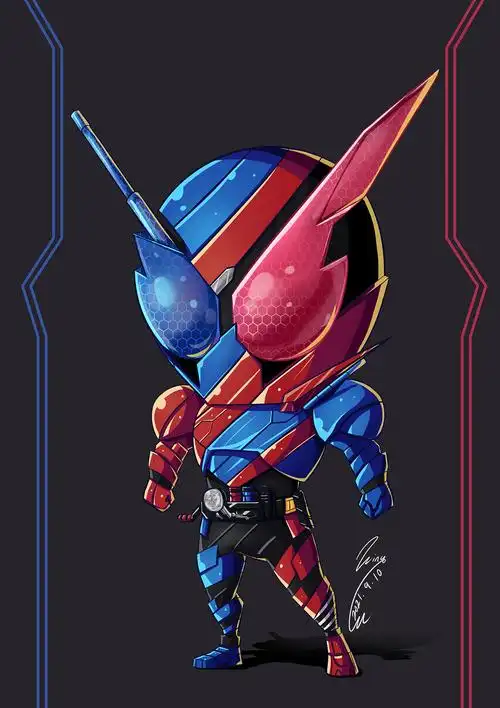 1 1 1标签卡通手绘假面骑士特摄q版作品信息创作时间2021/11/17