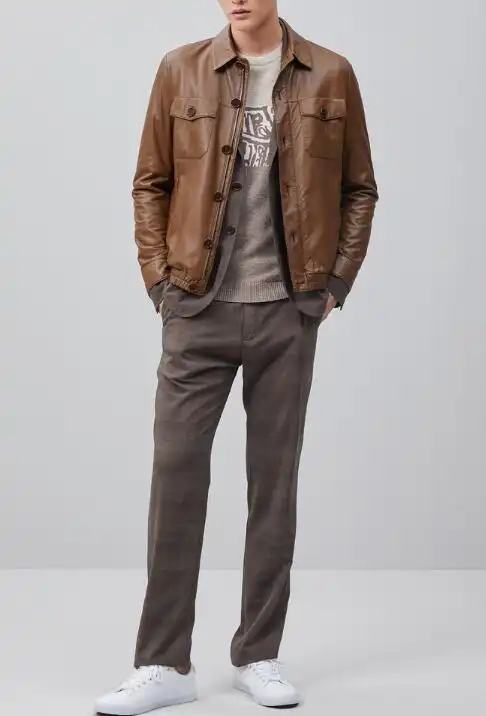 男生皮衣怎么搭配好看图片-中国时尚网|mshishang.com