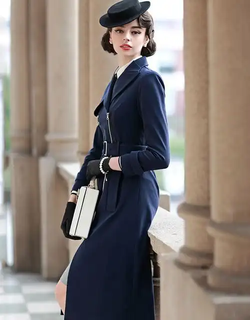 英伦风复古风衣