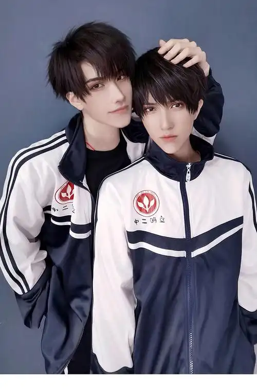 手链伪装学渣cos贺朝谢俞朝俞同款校服动漫cosplay服装全套 一周内