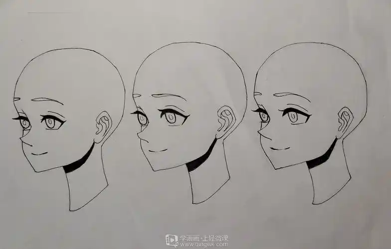 半侧面75的五官位置和画法