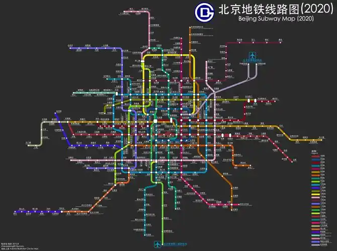北京地铁2020年规划图