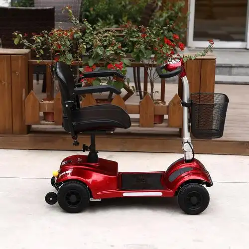 代步福美f4老年人四轮电动残疾人锂电池助力车带老年代步车