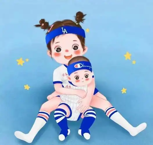 兄妹图片可爱卡通头像