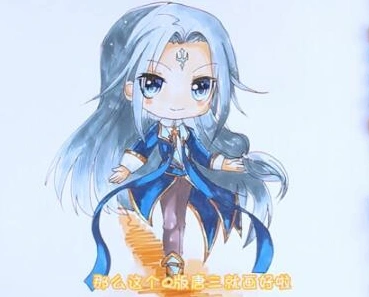 唐三q版怎么画唐三q版简笔画画法步骤教程斗罗大陆唐三简笔画 斗罗