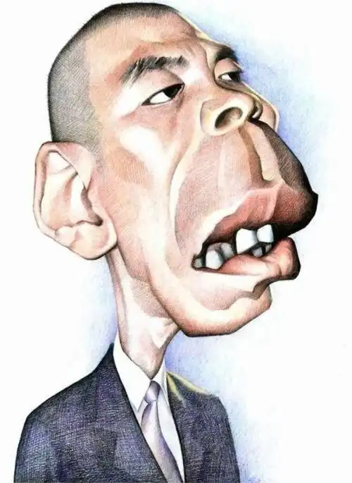 中国现代人物夸张漫画欣赏