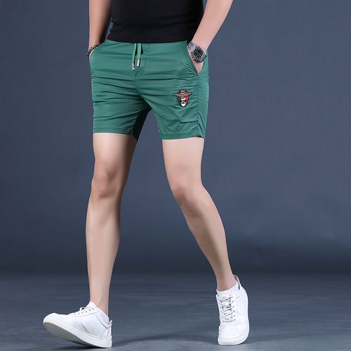 短裤男休闲裤子男士五分裤冰丝三分裤半截裤男款运动健身四分裤
