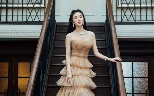 景甜性感肉色裙壁纸58