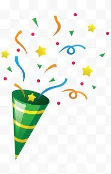 矢量生日礼物礼炮