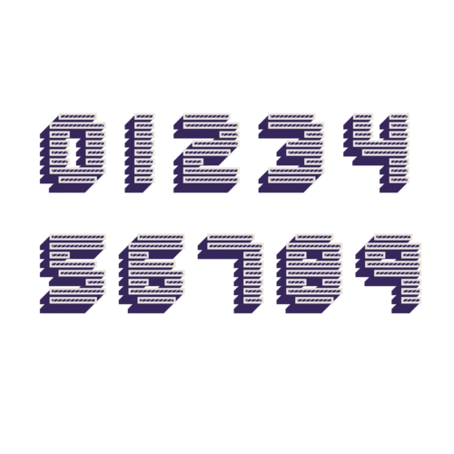 个性多层立体数字合集图片