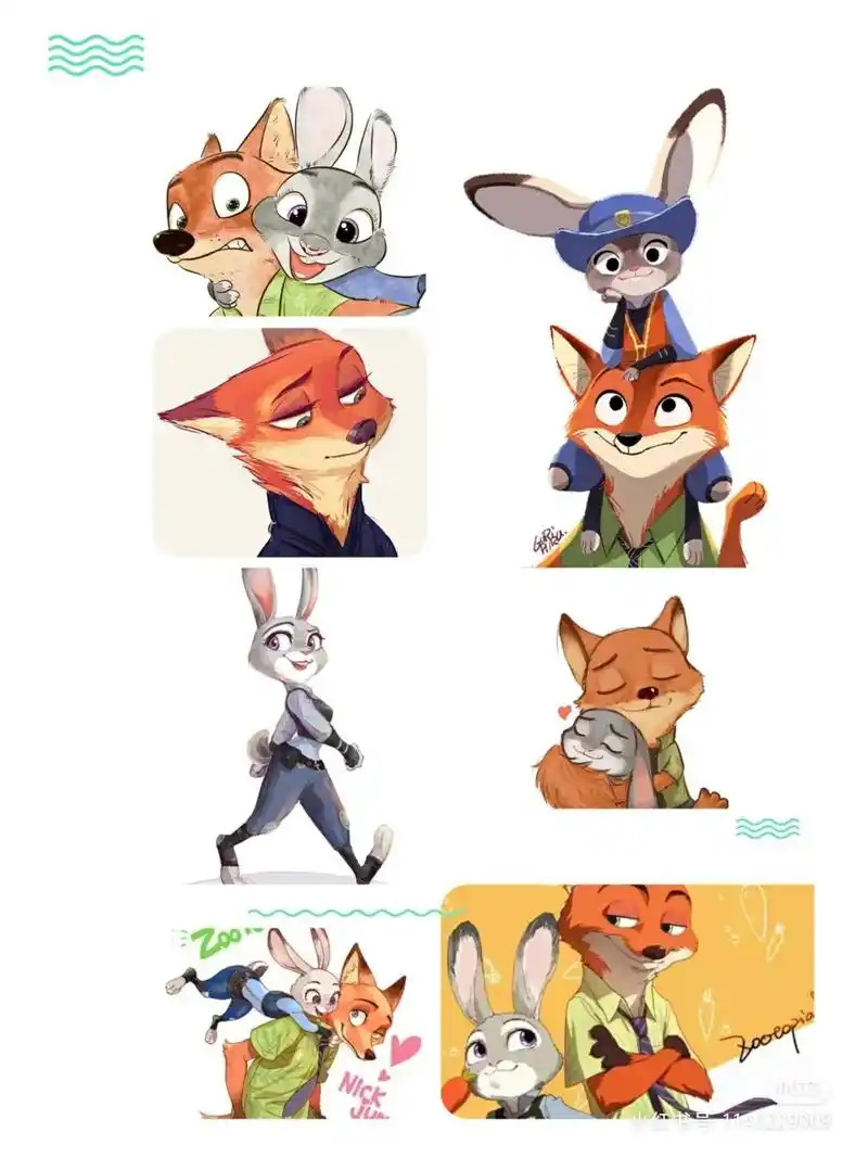 疯狂动物城 尼克and朱迪 - 抖音