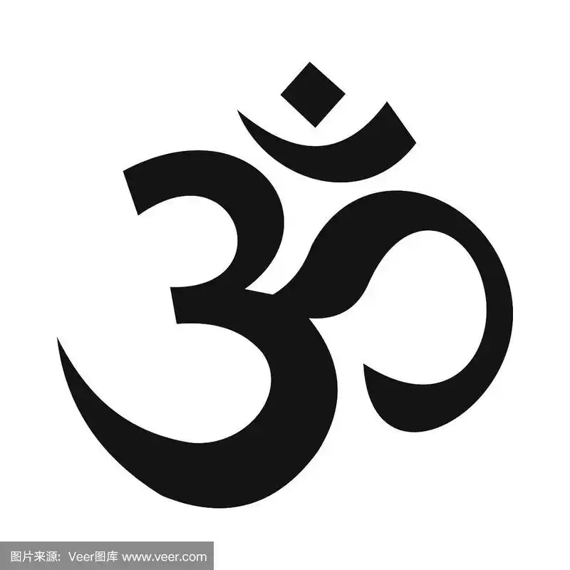 印度教的象征图标简单的风格