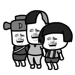 蘑菇头动图:战马关公身上纹 掌声送给社会人