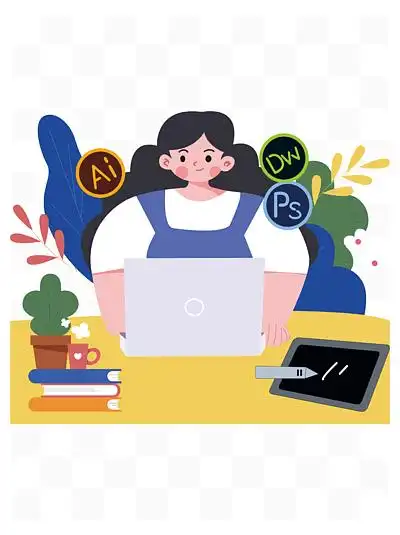 创意矢量设计师 i>人 /i> i>物 /i> i>工 /i> i>作 /i>场 i>景 /i>