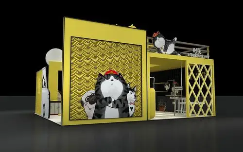 吾皇猫展位展会活动设计效果图