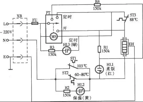 电饭锅让我姐倒进水了拆开底盖擦干了也晒了一天了
