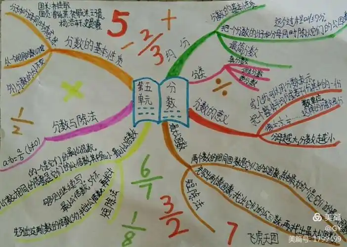 北师大版五年级上第五单元思维导图