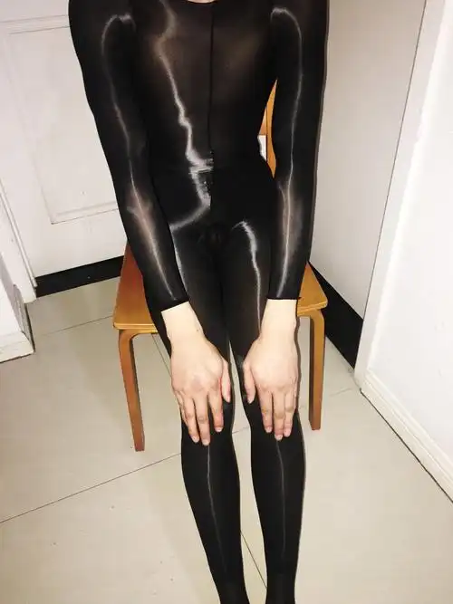 912针极光油亮神裤高密油光透明薄款高光连身袜连体丝袜160斤可穿