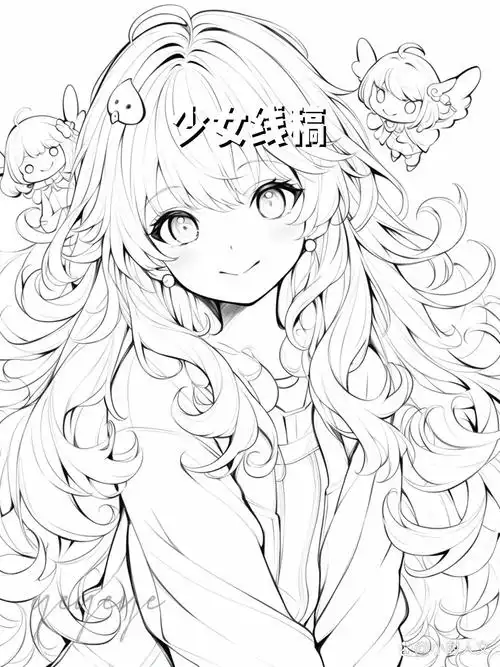 少女线稿