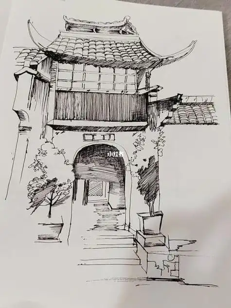 钢笔风景速写的魅力,临摹好素材,网友直呼收藏!