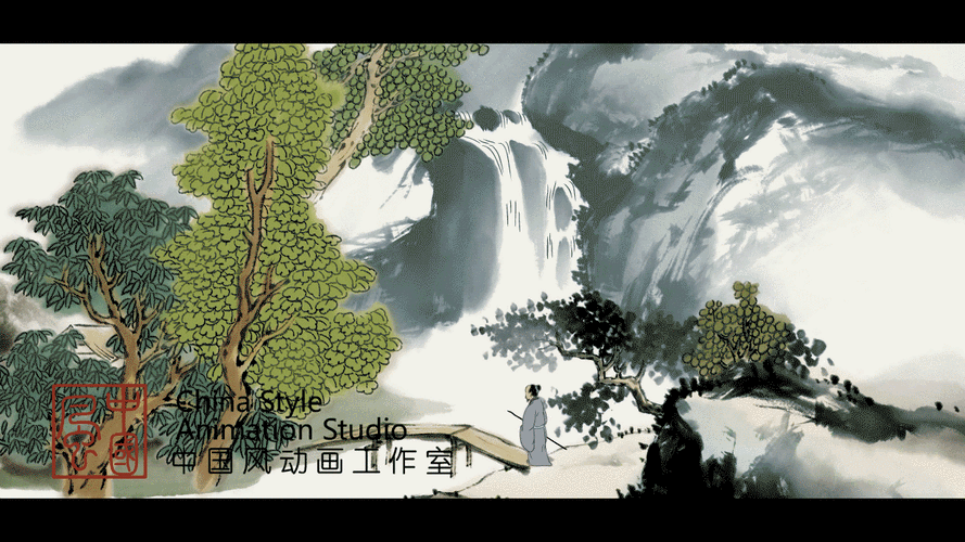 水墨古诗-过山农家