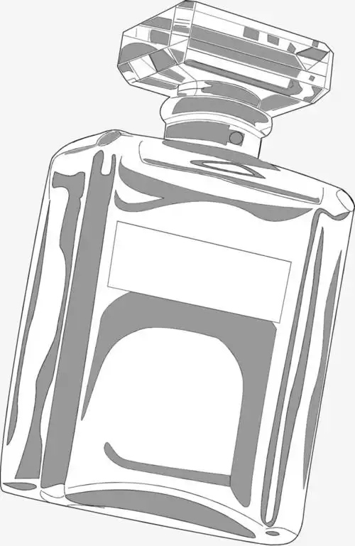 矢量手绘香水瓶【高清png素材】-90设计