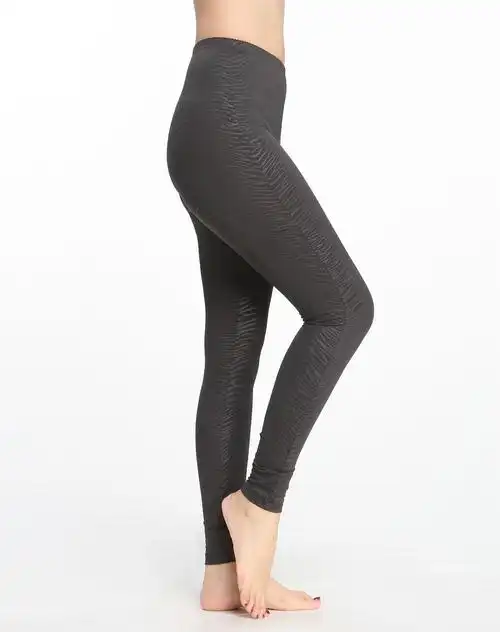 秋冬印花斑马纹美体保暖裤