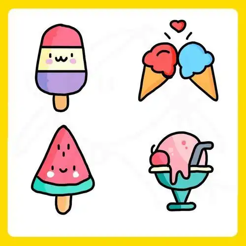 冰淇淋简笔画彩色冰淇淋简笔画彩色步骤