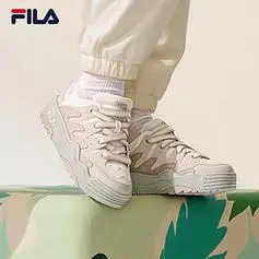 斐乐运动板鞋_fila 斐乐 官方斑斓鞋rosetta女鞋板鞋2023冬季轻便厚底