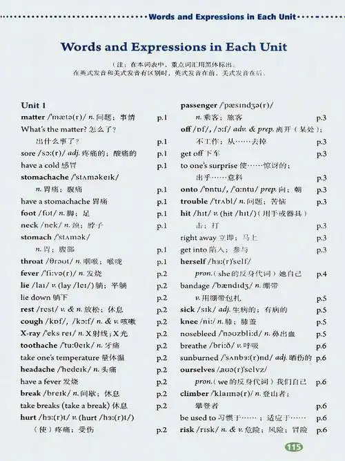 八年级下册英语单词