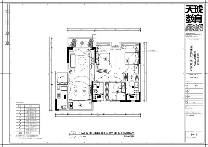 平面施工图-绘制配电系统图